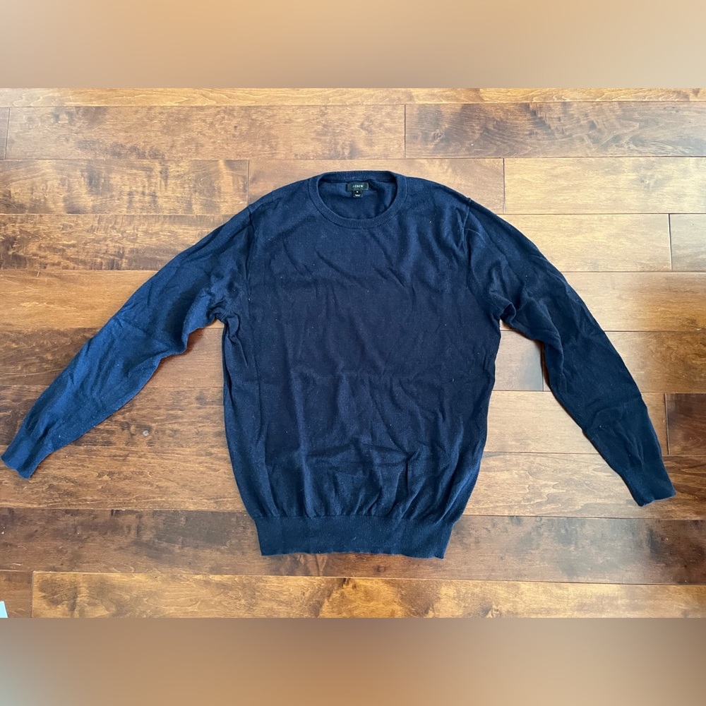 Jcrew Cotton/Cashmere Crewneck Sweater